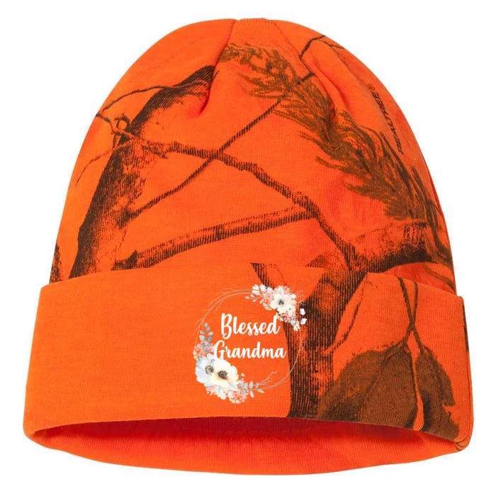 Blessed Grandma Floral Kati - 12in Camo Beanie