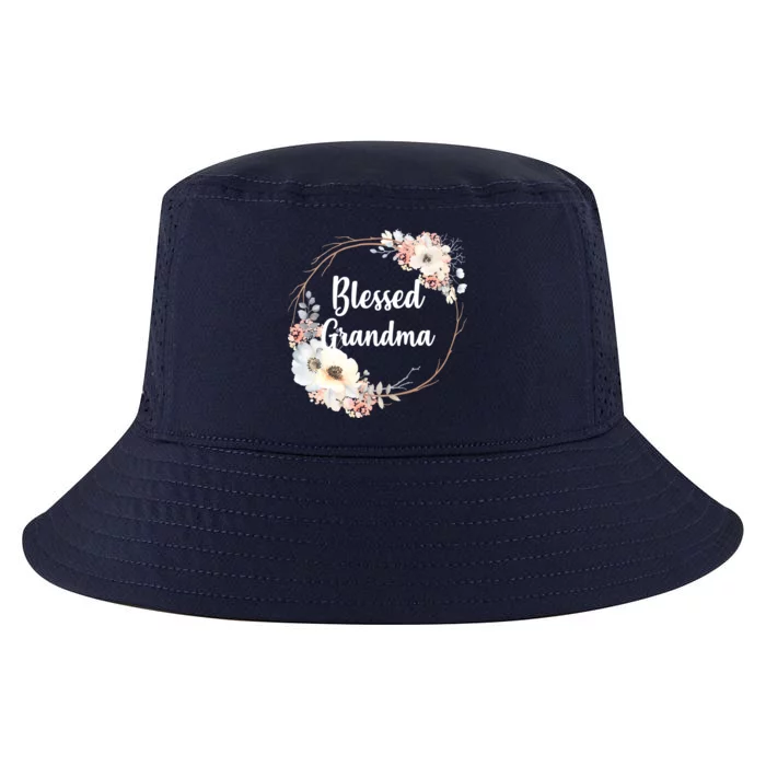 Blessed Grandma Floral Cool Comfort Performance Bucket Hat