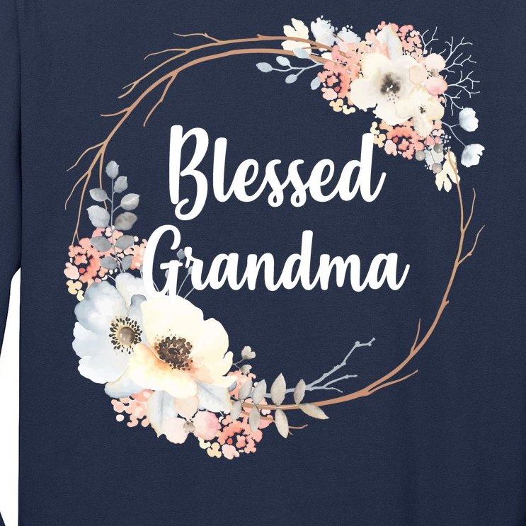 Blessed Grandma Floral Long Sleeve Shirt