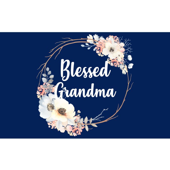 Blessed Grandma Floral Bumper Sticker