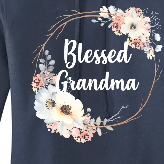 Blessed Grandma Floral Women's Pullover Hoodie