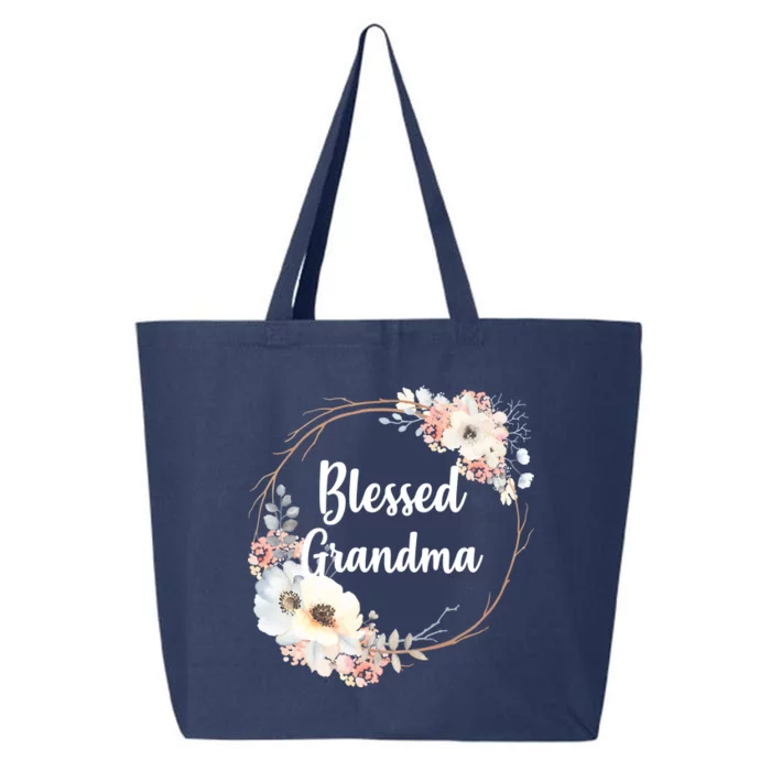 Blessed Grandma Floral 25L Jumbo Tote