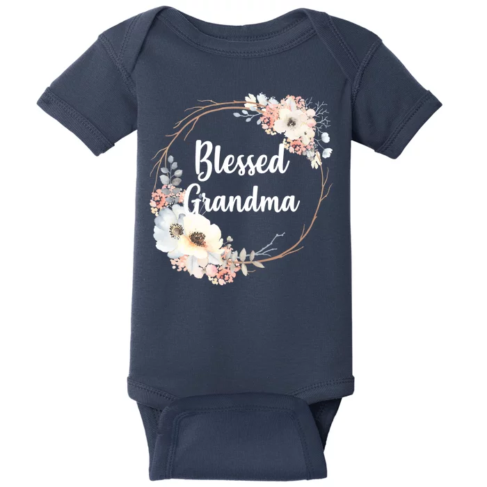 Blessed Grandma Floral Baby Bodysuit