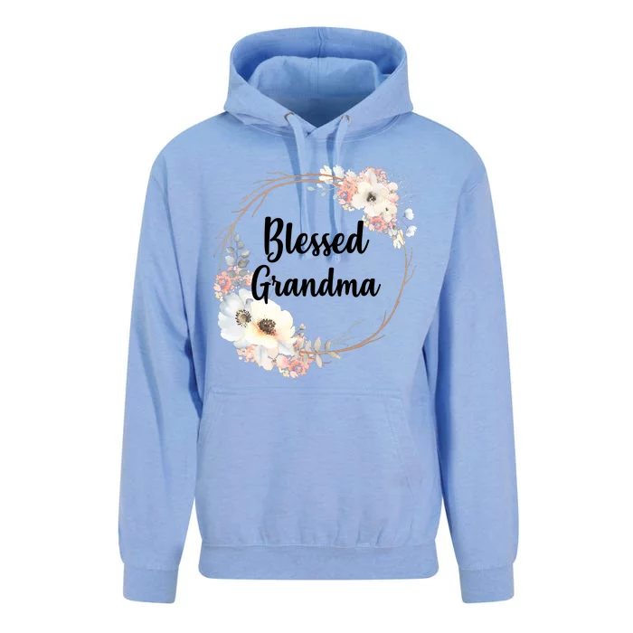 Blessed Grandma Floral Unisex Surf Hoodie