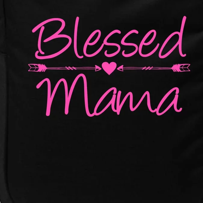 Blessed Mama Heart Arrows Mom Impact Tech Backpack