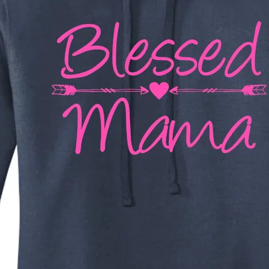 Blessed Mama Heart Arrows Mom Women's Pullover Hoodie