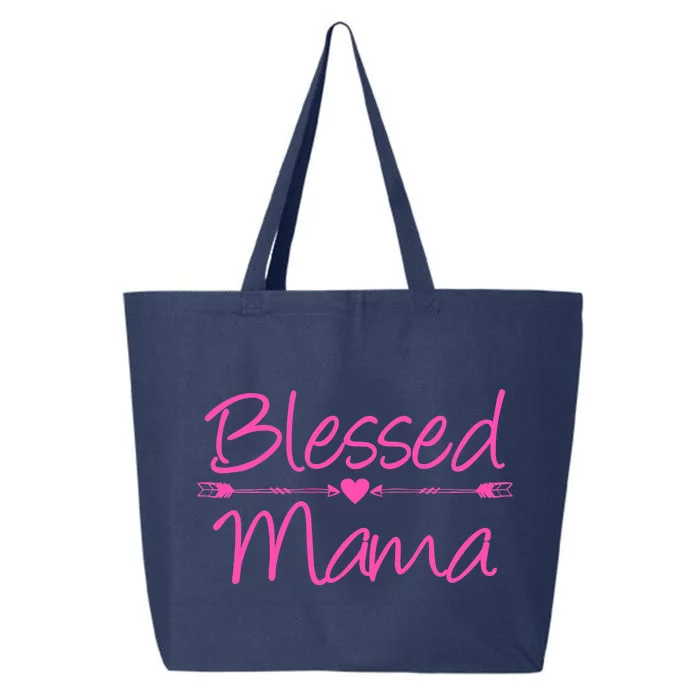 Blessed Mama Heart Arrows Mom 25L Jumbo Tote