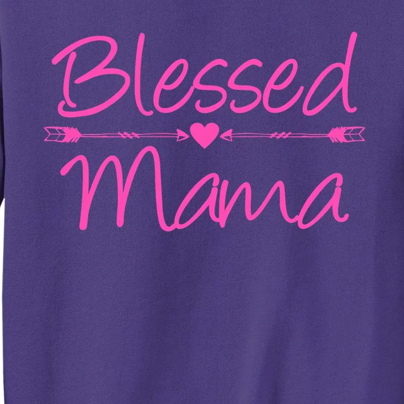 Blessed Mama Heart Arrows Mom Sweatshirt