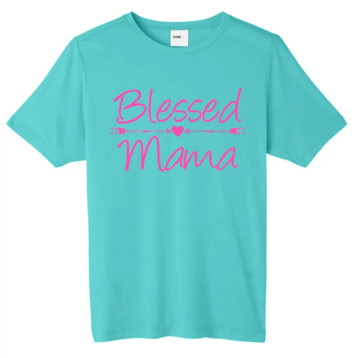 Blessed Mama Heart Arrows Mom ChromaSoft Performance T-Shirt