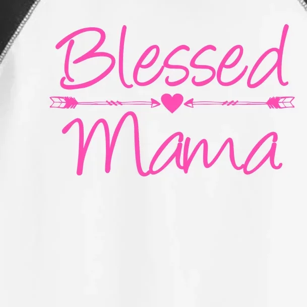 Blessed Mama Heart Arrows Mom Toddler Fine Jersey T-Shirt