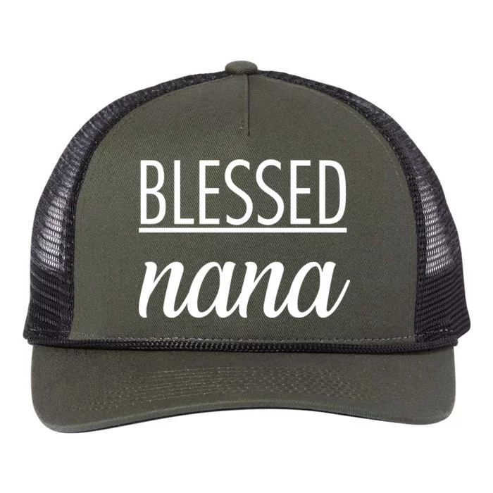 Blessed Nana Retro Rope Trucker Hat Cap