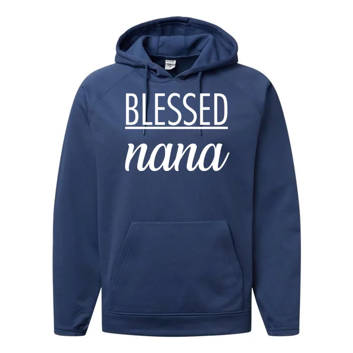 Blessed Nana Performance Fleece Hoodie