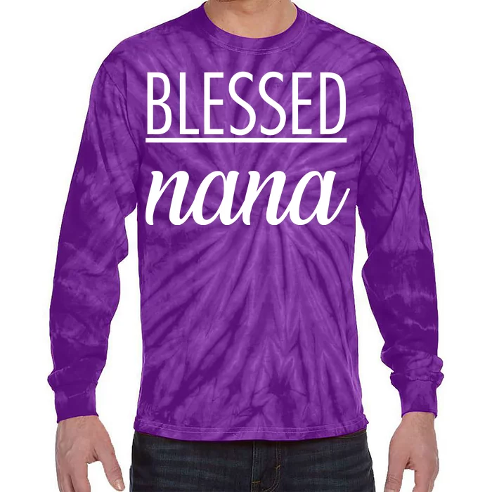 Blessed Nana Tie-Dye Long Sleeve Shirt