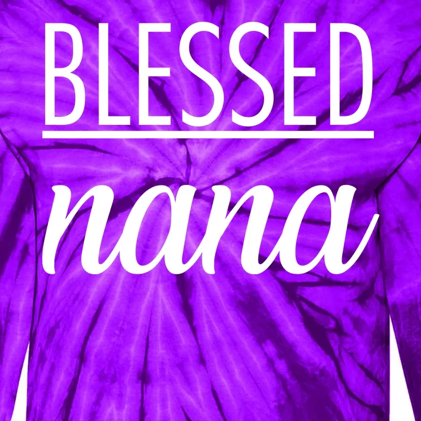 Blessed Nana Tie-Dye Long Sleeve Shirt