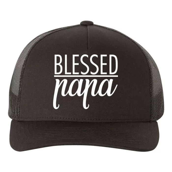 Blessed Papa Yupoong Adult 5-Panel Trucker Hat