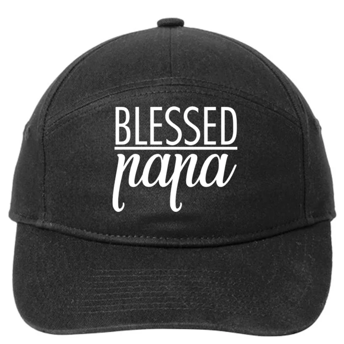 Blessed Papa 7-Panel Snapback Hat