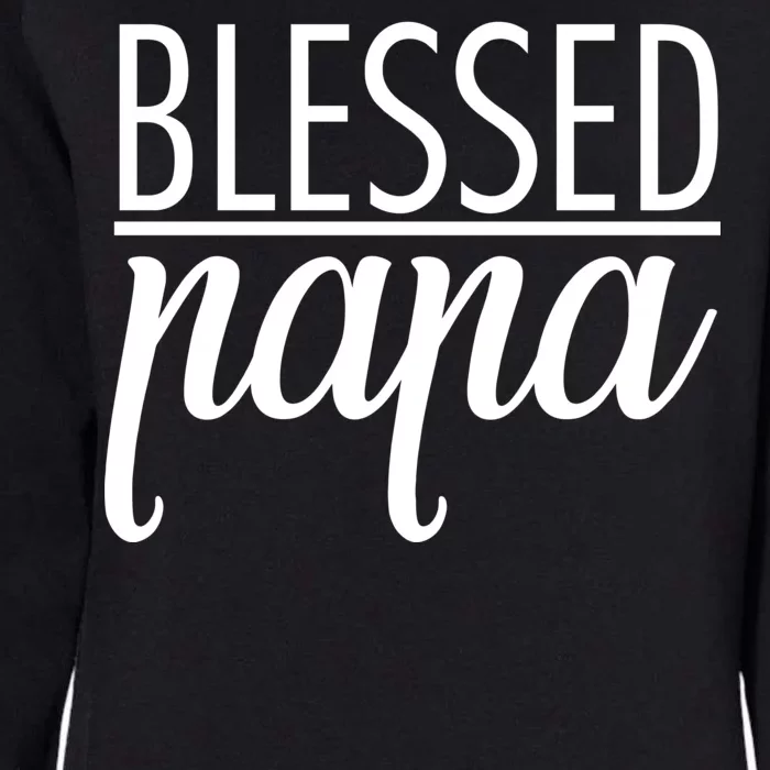 Blessed Papa Womens California Wash Sweatshirt