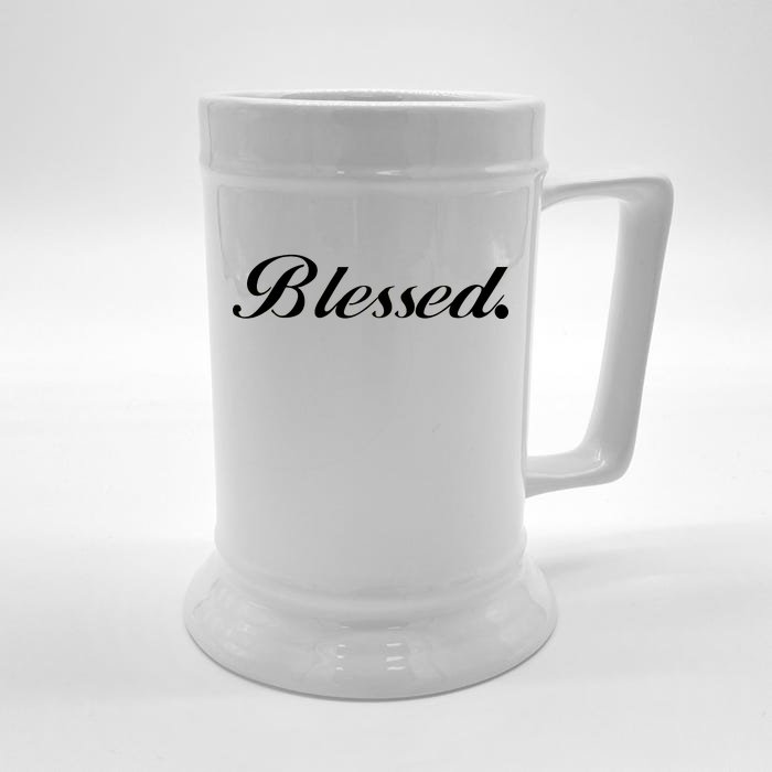 Blessed Signature Front & Back Beer Stein