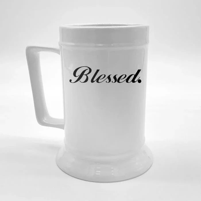 Blessed Signature Front & Back Beer Stein