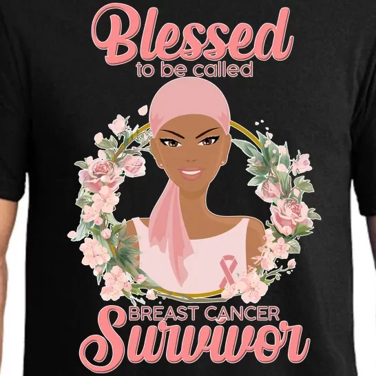 Blessed To Be Call Breast Cancer Survivor Pink Warrior Pajama Set