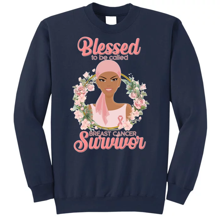 Blessed To Be Call Breast Cancer Survivor Pink Warrior Sweatshirt