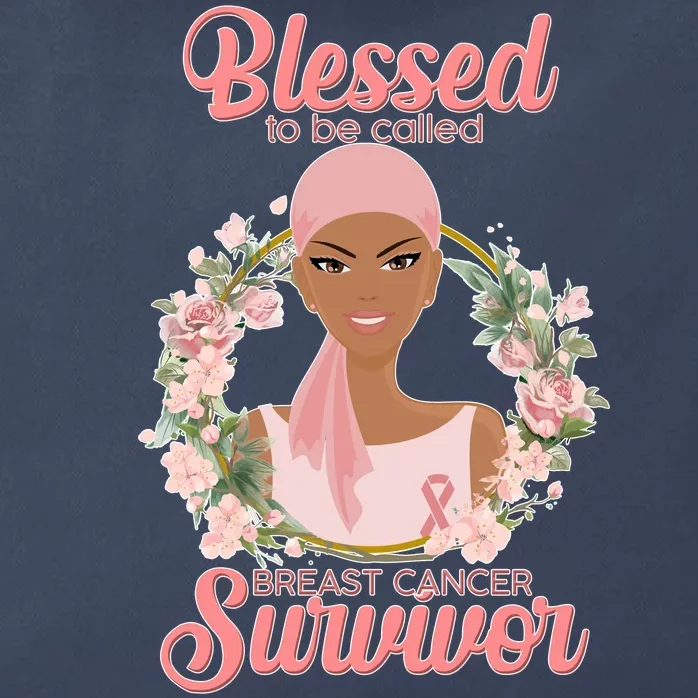 Blessed To Be Call Breast Cancer Survivor Pink Warrior Zip Tote Bag