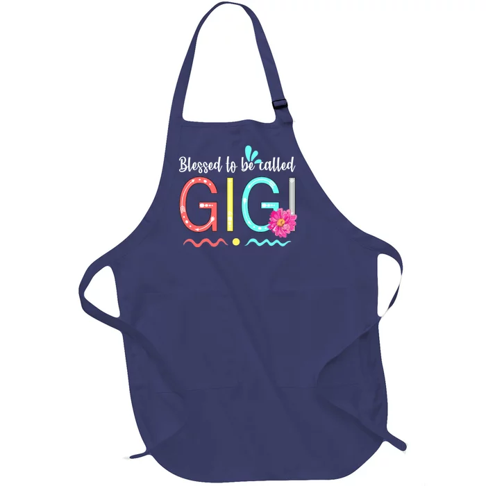 Blessed To Be Called Gigi Full-Length Apron With Pocket