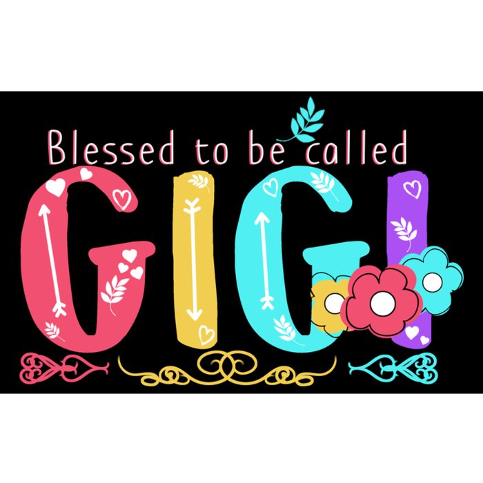 Blessed To Be Called Gigi Cute Floral Bumper Sticker