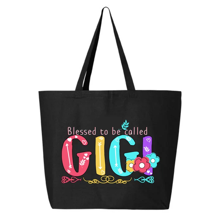 Blessed To Be Called Gigi Cute Floral 25L Jumbo Tote