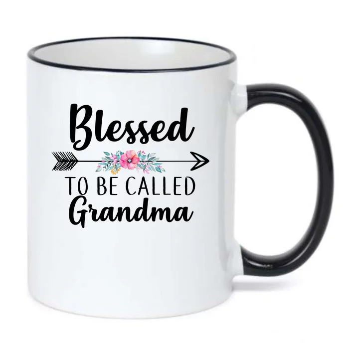 Blessed To Be Called Grandma Black Color Changing Mug