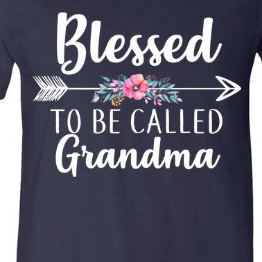 Blessed To Be Called Grandma V-Neck T-Shirt