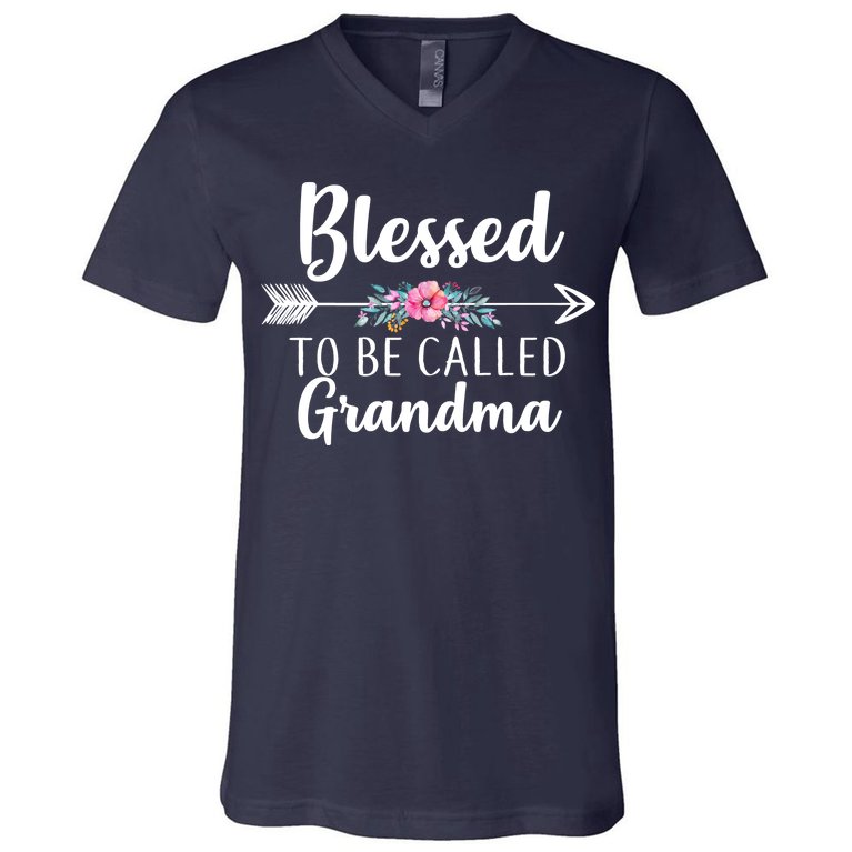 Blessed To Be Called Grandma V-Neck T-Shirt