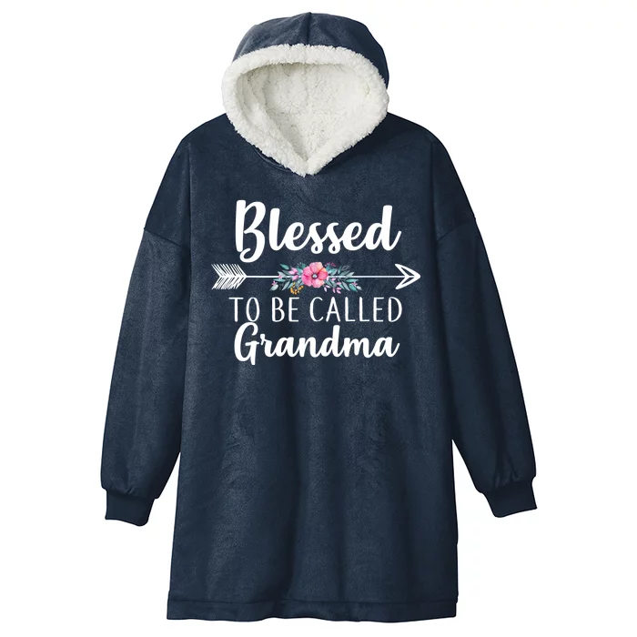 Blessed To Be Called Grandma Hooded Wearable Blanket