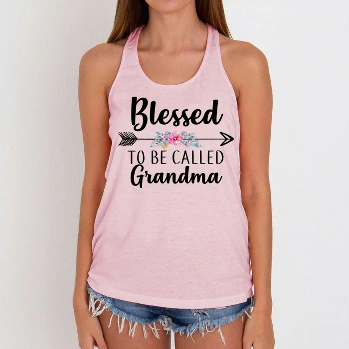 Blessed To Be Called Grandma Women's Knotted Racerback Tank