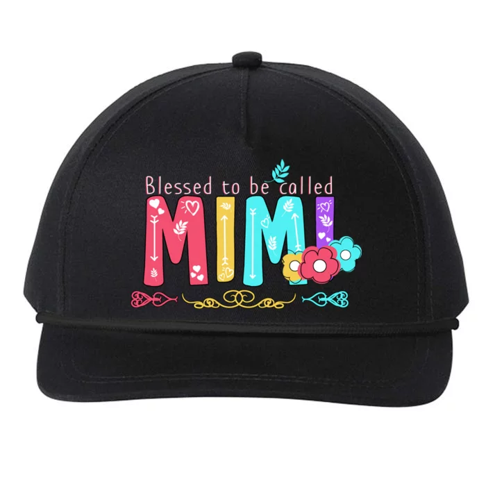 Blessed To Be Called Mimi Snapback Five-Panel Rope Hat