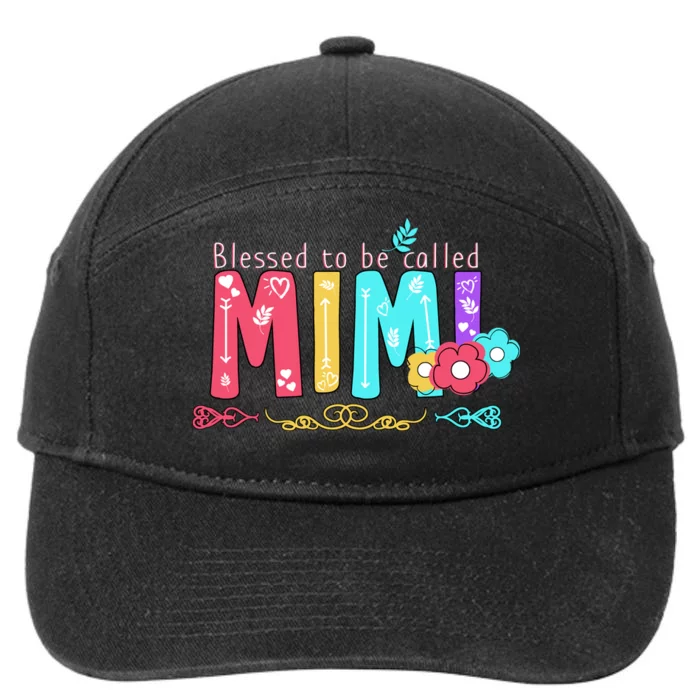 Blessed To Be Called Mimi 7-Panel Snapback Hat