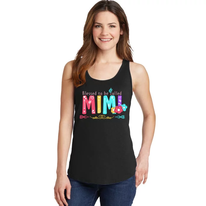 Blessed To Be Called Mimi Ladies Essential Tank