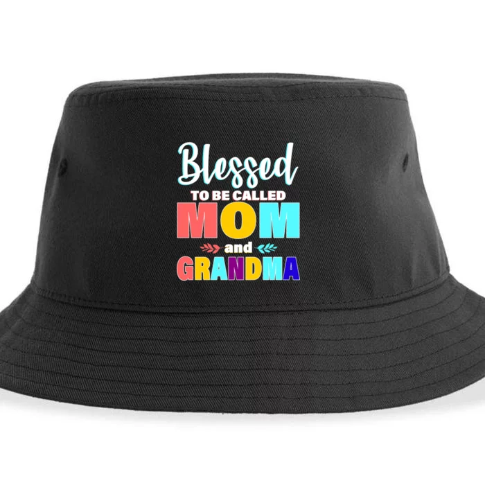 Blessed To Be Called Mom And Grandma Sustainable Bucket Hat