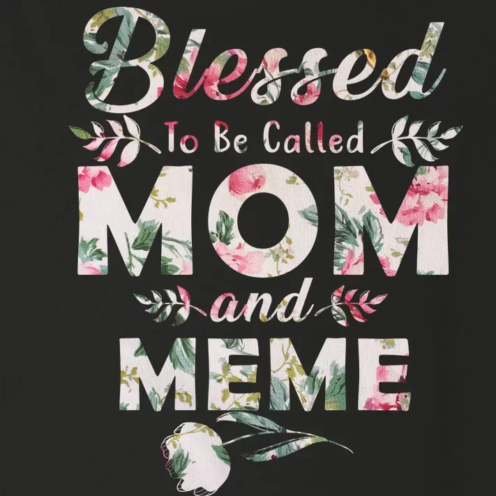 Blessed To Be Called Mom And Meme Toddler Long Sleeve Shirt