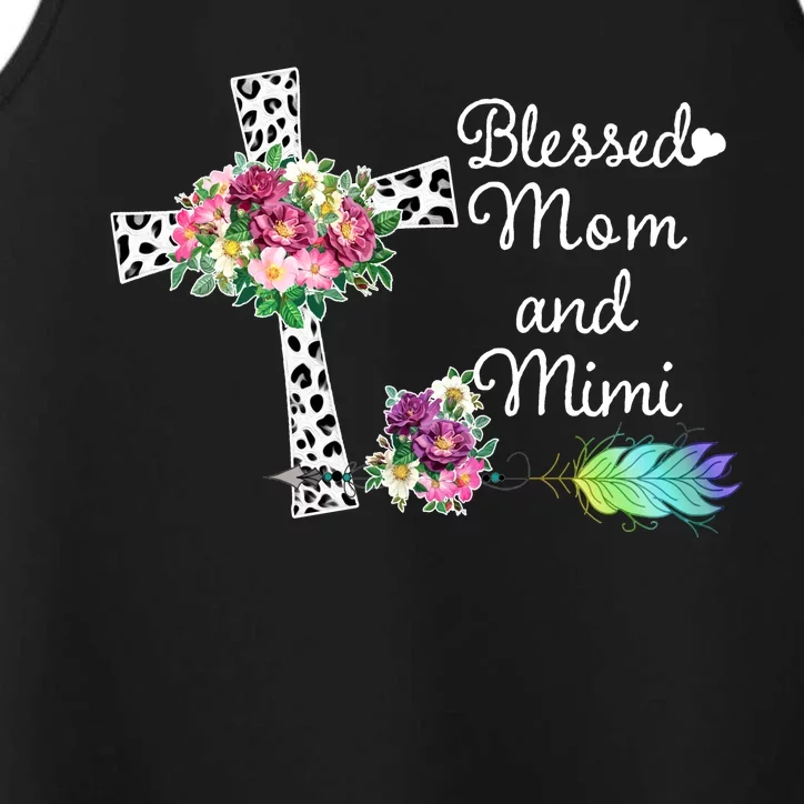 Blessed To Be Called Mom And Mimi Performance Tank