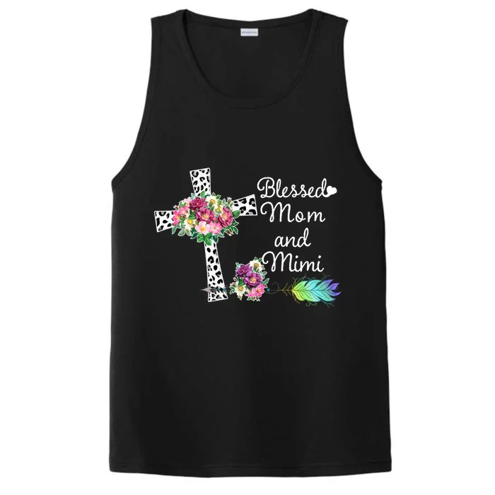 Blessed To Be Called Mom And Mimi Performance Tank