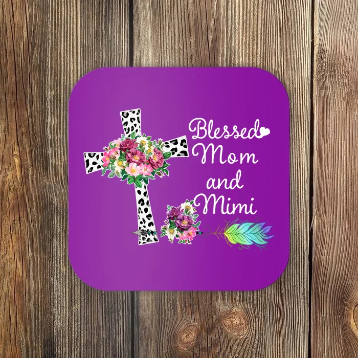 Blessed To Be Called Mom And Mimi Coaster