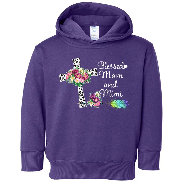 Blessed To Be Called Mom And Mimi Toddler Hoodie