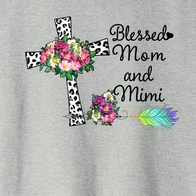 Blessed To Be Called Mom And Mimi Women's Crop Top Tee