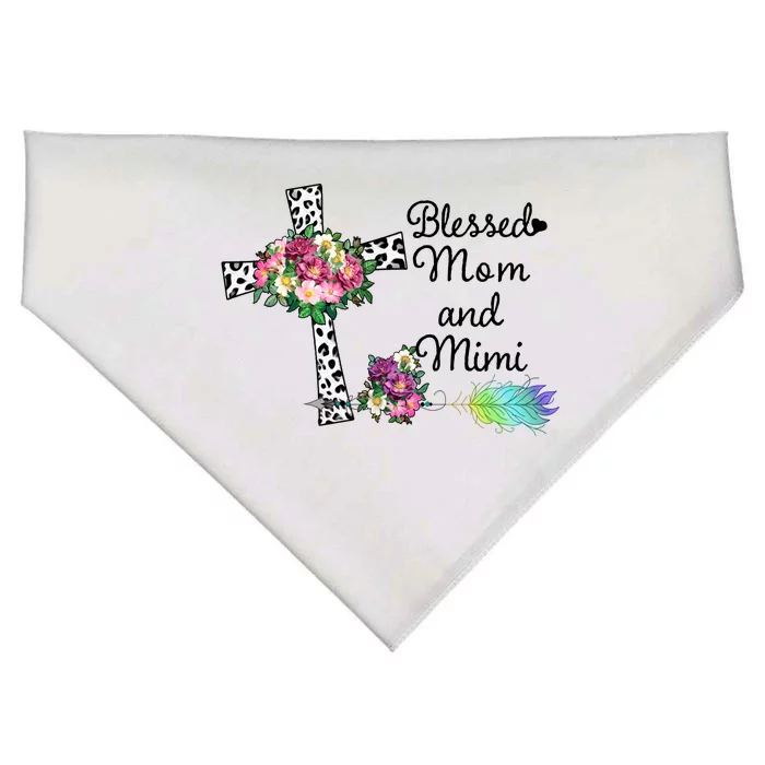 Blessed To Be Called Mom And Mimi USA-Made Doggie Bandana