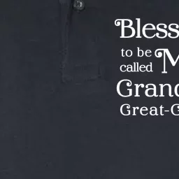 Blessed To Be Called Mom Grandma & Great Grandma Softstyle Adult Sport Polo