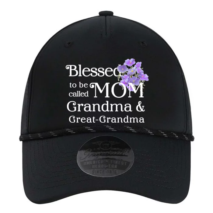 Blessed To Be Called Mom Grandma & Great Grandma Performance The Dyno Cap