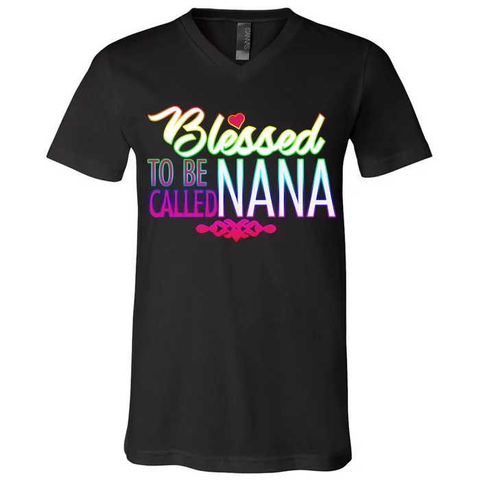 Blessed To Be Called Nana V-Neck T-Shirt