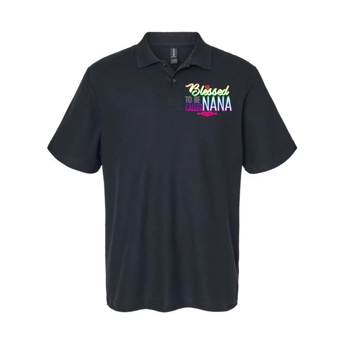 Blessed To Be Called Nana Softstyle Adult Sport Polo