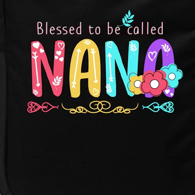 Blessed To Be Called Nana Cute Floral Impact Tech Backpack